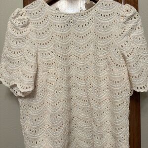 Sezane top cream size 36